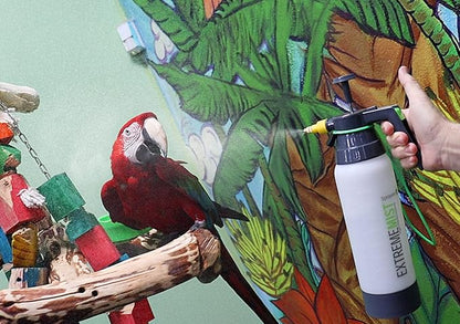 EXTREMEMIST High-Performance Bird Sprayer | Ultrafine Avian Pump Mister | Handheld Pet Bird Bath Mister | Adjustable Nozzle | Bird Cage Cleaner | Perfect for Macaws, Cockatiels, Parrots & More - 20oz