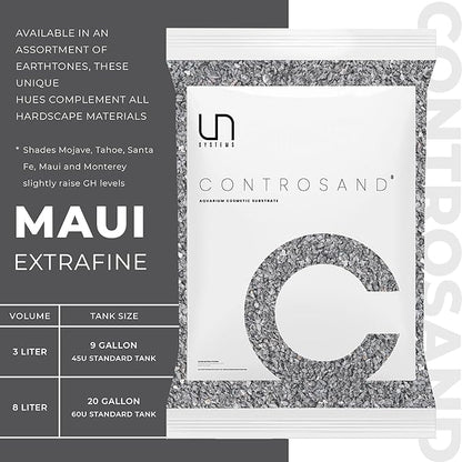 Ultum Nature Systems Controsand Maui Aquarium Gravel (8L) - Small Pebbles for Fish Tank - Planted Rocks - Substrate - Versatile Stones
