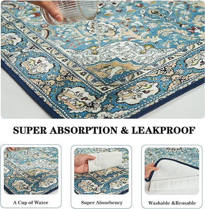 Qeils Washable Pee Pads for Dogs, 2 Pack Reusable Puppy Pads 36"x41" Super Absorbent Leakproof Dog Training Pads, Non-Slip Potty Pads for Floor, Crate, Couch, Whelping Pads Litter Mat Pet Supplies