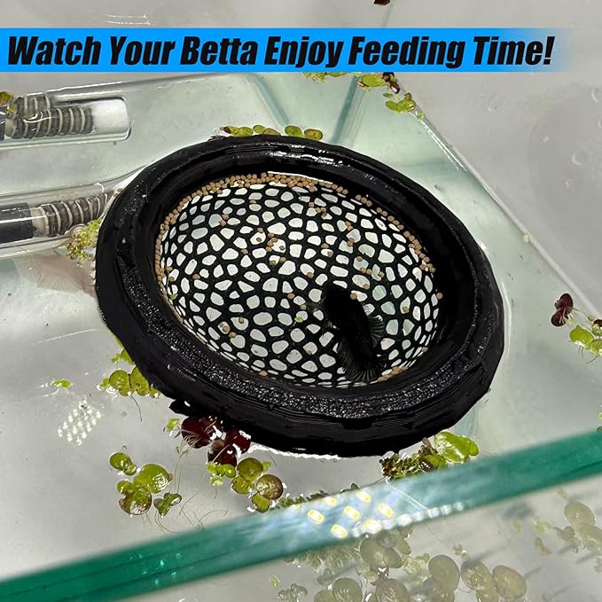 Aquarium Floating Betta Fish Skins, Betta or Shrimp Feeder, Cave and Hammock, Small Fish Feeding Rings, Aquarium Hiding Feeding Decorative Accessories (Pink)