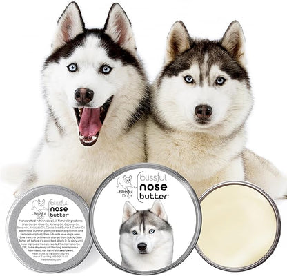 The Blissful Dog Husky Unscented Nose Butter, 2-Ounce