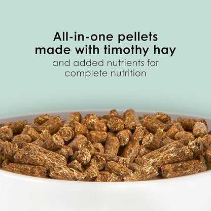 Kaytee Timothy Complete Rabbit Food, Made with Timothy Hay, High in Fiber, Supports Dental Health and Digestion, 4.5 pounds
