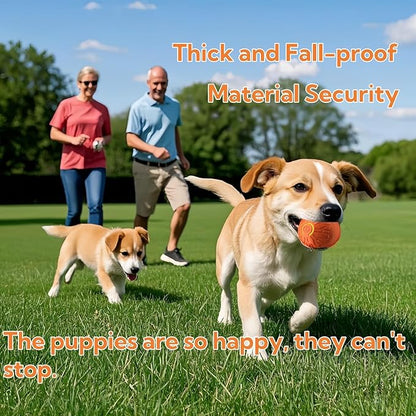 2025 New Interactive Dog Toys Dog Balls,Durable Motion Activated Automatic Rolling Ball Toys for/Small/Medium Dogs(Orange+Blue)