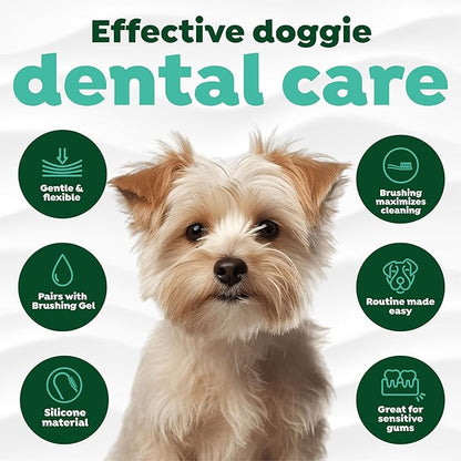 TropiClean Fresh Breath Finger Toothbrushes for Dogs & Puppies | Gentle Soft Toothbrush Alternative for Easy Teeth Cleaning