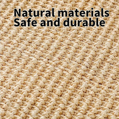PODOO Bunny Scratch Pads, Sisal Rabbit Scratching Pad, Natural Rabbit Resting Mats for Cages, Forage Grass Mat Indoor Essentials Accessories for Guinea Pig Cat (4Pcs, 23.6 x 15.7 inches)