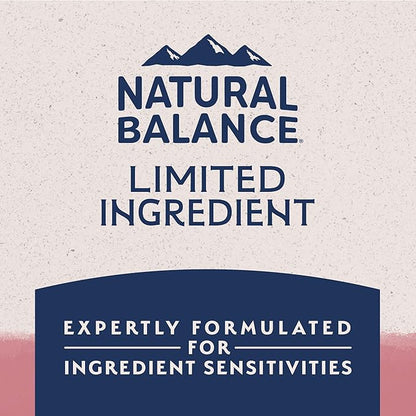 Natural Balance Limited Ingredient Adult Dry Dog Food with Healthy Grains, Salmon & Brown Rice Recipe, 4 Pound (Pack of 1)