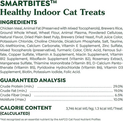 Greenies Feline Smartbites Healthy Indoor Cat Treats, Chicken Flavor, 2.1 oz. Pack