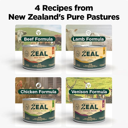 ZEAL New Zealand Wet Cat Food – High Protein, Grain-Free with Superfoods (Chicken, 3.17oz Can, 24-Pack)