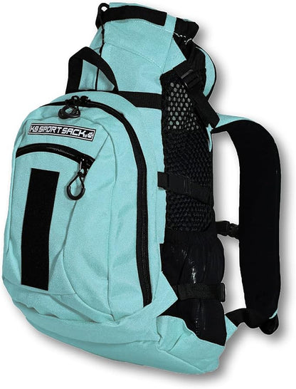 K9 Sport Sack Plus 2 - Medium, Summer Mint - Ideal for Dogs 17-19” Long - Adjustable, Backpack-Style Carrier with Multi-Functional Storage Pack, Thick Shoulder Straps & Padded Back Panel