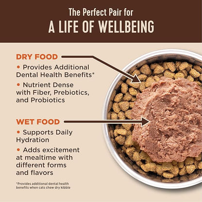 Wellness CORE+ Adult Dry Cat Food for Indoor & Outdoor Cats, Grain Free, Natural, Healthy Weight, Chicken and Chicken Meal (4.75 Pound Bag)