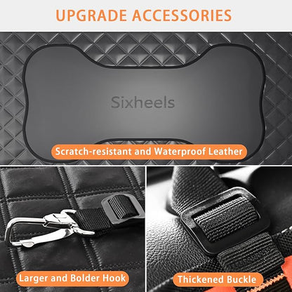 Dog Back Seat Cover Hard Bottom Truck Back Seats Protector, Large Backseat Extender for Dogs, Car Pet Rear Seat Covers Waterproof Dog Hammock Travel Accessories for Truck