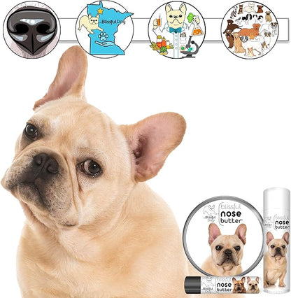The Blissful Dog French Bulldog Fawn Unscented Nose Butter - Dog Nose Butter, 2 Ounce