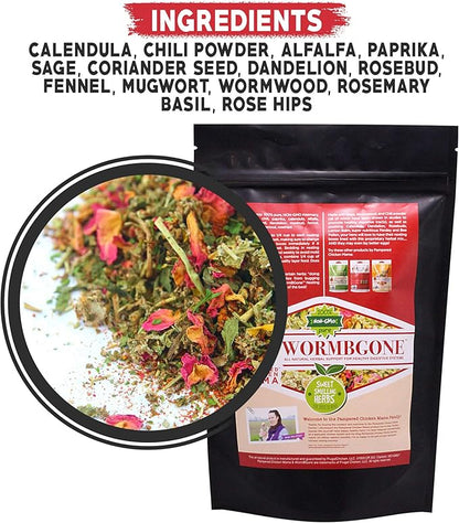 Non-GMO Backyard Chicken Nesting Herbs (4 lb) - Naturally Keep A Clean Coop Your Hens Will Love - Chicken Supplies and Feed WormBGone