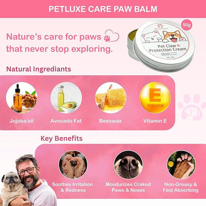 Dog Paw Cleaner for Small & Medium Dogs – Portable Paw Washer Cup with Soft Silicone Brush, Towel & Moisturizing Balm – Gently Cleans Muddy Paws After Walks (Pink, Medium)