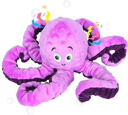 Purple Octopus Squeaky Dog Toy – Tough Plush Stuffed Animal for Small, Medium & Large Dogs
