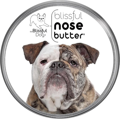 The Blissful Dog Mastiff Nose Butter for Dry, Cracked Skin, Lick-Safe Dog Nose Balm with Moisturizing Shea Butter, Almond, Olive, and Essential Oils, Pet Supplies, Uncented, 4 oz.