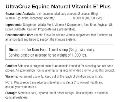Ultracruz Equine Natural Vitamin E® Plus, 25 lb