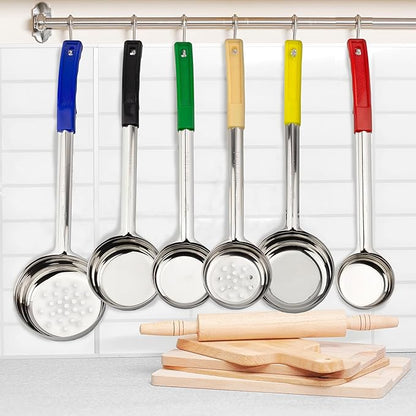 Darware Portion Control Serving Spoons (6-Piece Ladle Set); w 1/4 Cup, 1/2 Cup, 3/4 Cup & 1 Cup (2, 4, 6, 8 oz) & 1/2 & 1 Cup Utensils/Spoodles