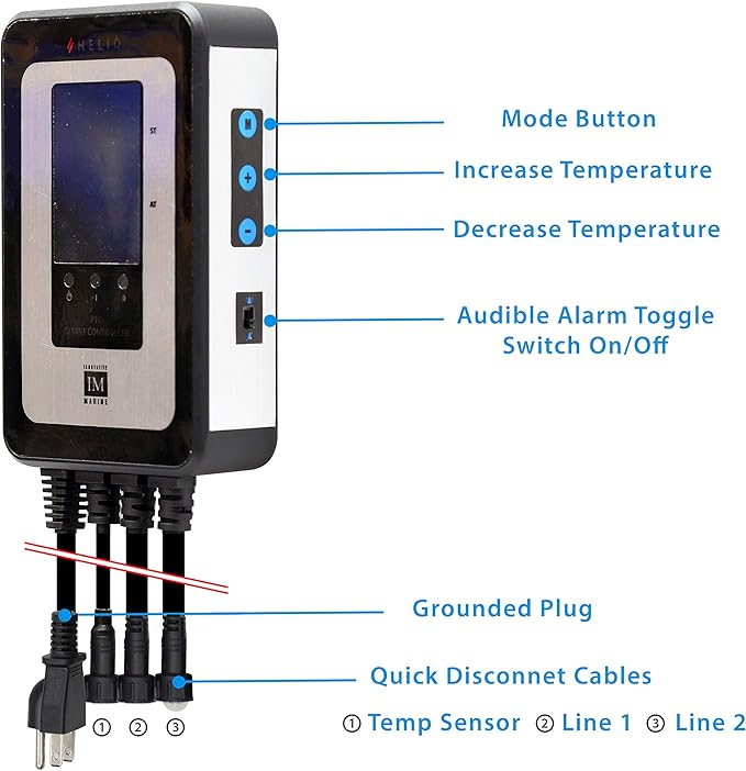Innovative Marine Helio PTC Smart Reef Aquarium Heater (200 Watt - [2 x 100W])