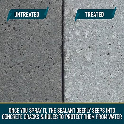 NOON's UP Super Mica-Seal Waterproof Spray | Greatly Penetrating Concrete Sealer Outdoor Waterproof Sealant | Bird Bath Sealant & Outdoor Cement Sealer | Concrete Sealer Spray (16.90 Fl Oz.)