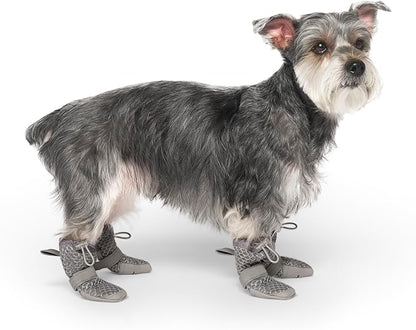 Canada Pooch Dog Boots for Hot Pavement - Dog Boots & Paw Protectors with Anti Slip Rubber | Water Friendly, Breathable Dog Shoes for Hot Days, Great for Dogs Grey - Size 6