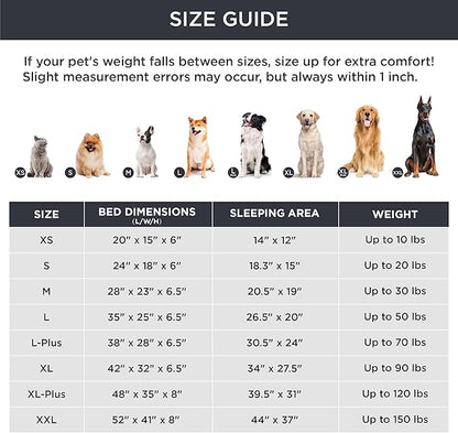 Bedsure Orthopedic Dog Bed Medium Size Dogs - Washable Medium Dog Cat Bed Waterproof, Comfort Pet Couch Sofa with Washable Removable Cover, Pets Bed with Nonskid Bottom, Plush-Blue, 28"