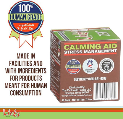 Licks Pill-Free Zen Cat Calming - Natural Calming Aid for Aggressive Behavior & Nervousness - Cat Treats for Stress Relief & Health - Gel Packets - 30 Use
