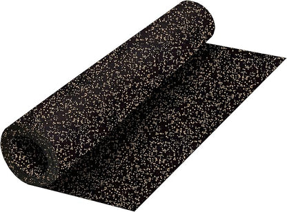 Playsafer Genaflex Rubber Gym Floor Mat, Heavy Duty Commercial Protective Gym Flooring Roll - 8mm Thick (10% Tan, 4' X 15')