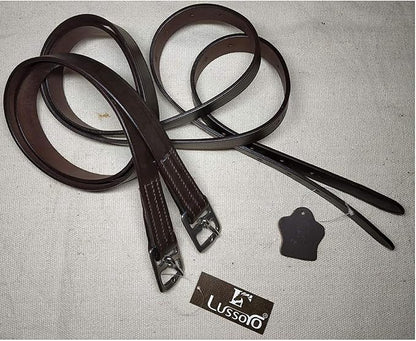 Leather English Riding Horse Saddle Starter Kit Brown Saddle Combo Pack Set of 7 pcs