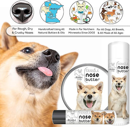 The Blissful Dog Shiba Inu Unscented Nose Butter - Dog Nose Butter, 8 Ounce