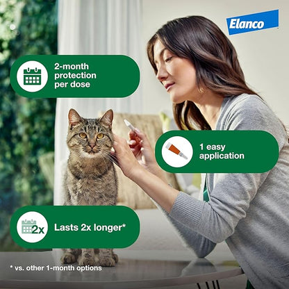 Advantage XD Large Cat Flea Prevention & Treatment For Cats over 9lbs. | 2-Topical Doses, 2-Months of Protection Per Dose