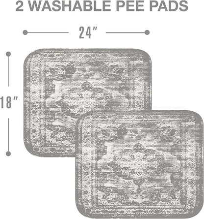 Washable Pee Pads for Dogs - Super Absorbent Reusable Puppy Training Pads - 100% Waterproof, Leak-Proof & Non-Slip Whelping Pads for Pet Housebreaking