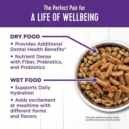 Wellness Complete Health Sliced Adult Wet Cat Food, Natural, Protein-Rich, Grain Free, 3 Ounce, 24 Pack, (Salmon Entrée)