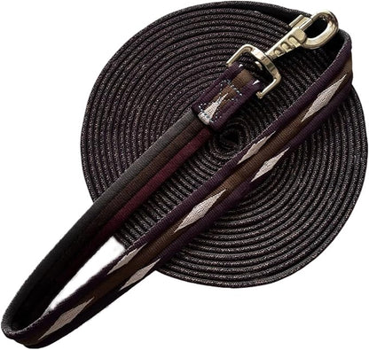 Premium Horse Training Lunge Line with Alloy Trigger Buckle for Accurate Equestrian Training of 26 Foot (8 Meters)