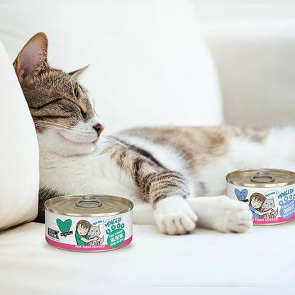 Weruva BFF Minced Natural Wet Cat Food, Tuna Too Cool in Gelee, 5.5oz Can, Pack of 24