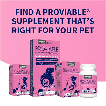 Nutramax Laboratories 30 Count Proviable Health Supplement for Cats and Dogs (PROVDC30)