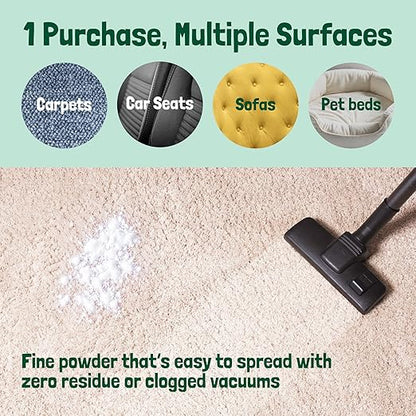 Sunny & Honey Carpet Deodorizer Powder - 20 Oz, Spring Mint - Odor Eliminator & Rug Freshener Powder for Pets & Kids