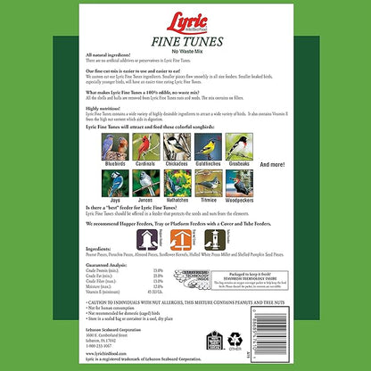 Lyric Fine Tunes No Waste Bird Seed 5 lb. Bag and Lyric Finch Small Songbird Wild Bird Food 5 lb. Bag for Outdoor Bird Feeders