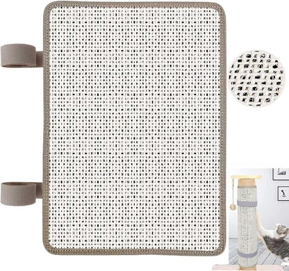 Cat Nail File Scratcher, Cat Nail File with80 Aluminum Oxide Grit, Natural Cat Scratch Pads Wrap Around a Cat ScratcherPost or Cat Tree Base to Help Trimming Cat Nails and Protect Furniture