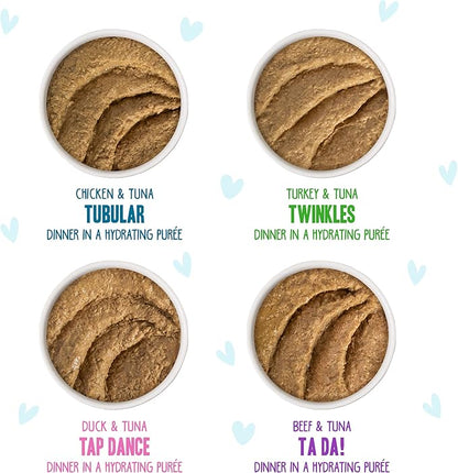 Weruva B.F.F. Play - Best Feline Friend Paté Lovers, Aw Yeah!, Paté Jamboree! Variety Pack, 3oz Pouch (Pack of 12)