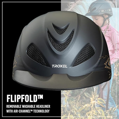 Troxel Rebel Turquoise Rose Helmet