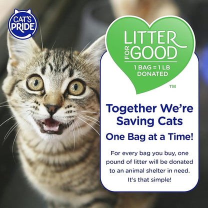 Cat's Pride Premium Lightweight Clumping Litter: Pure & Fresh - Up to 10 Days of Powerful Odor Control - Multi-Cat, Scented, 18 Pounds