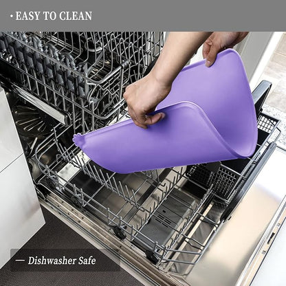 Waterproof Pet Feeding Mat with High Raised Edges, Heavier and Thicker Placemats for Cat Dog Water Bowl with BPA Free, Dogs Cats Food Mats for Messy Drinkers to Prevent Spill and Protect Floors