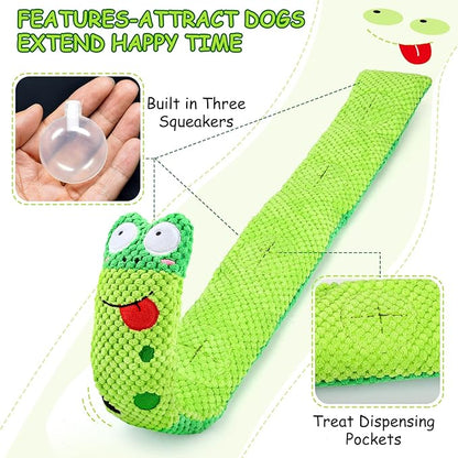 Squeak Dog Toys for Stress Release & Boredom Relief, Dog Puzzle IQ Training, Snuffle Foraging Instinct Training - Suitable for Small, Medium & Large Dogs