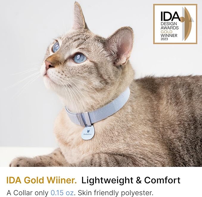 Safety Cat Collar Pro, Lightweight Elastic Release Non Breakaway Cat Collar Adjustable with Snap Fastener for Kitten All Small Large Cats, US IDA Gold Award (Olive, S 5.9-11.8")