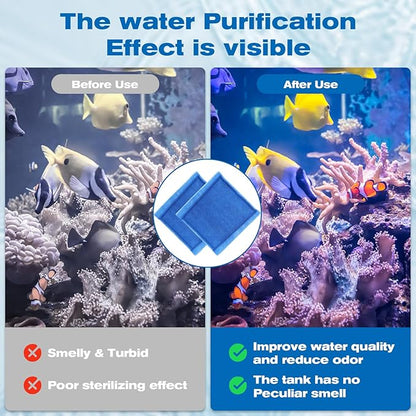 24 Pack Aquarium Filter Cartridges for Aqua-Tech 30-60/20-40 Gallon Fish Tank Power Filter Replacement EZ-Change #3