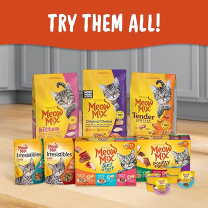 Meow Mix Original Choice Dry Cat Food, 18 Ounce (Pack of 6)