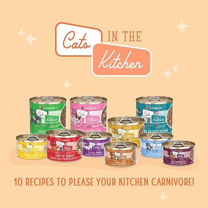 Weruva Cats in The Kitchen, The Double Dip with Chicken & Beef Au Jus Cat Food, 6oz Can (Pack of 24)