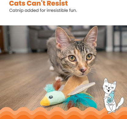 Catstages Flapperz Duck Plush Interactive Catnip Cat Toy