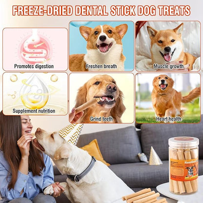 Salmon Sticks for Dogs,Real Salmon and Carrots,Easily Digestible,High Protein Dog Treat,Freshens Breath Healthy,for All Breeds (100g)